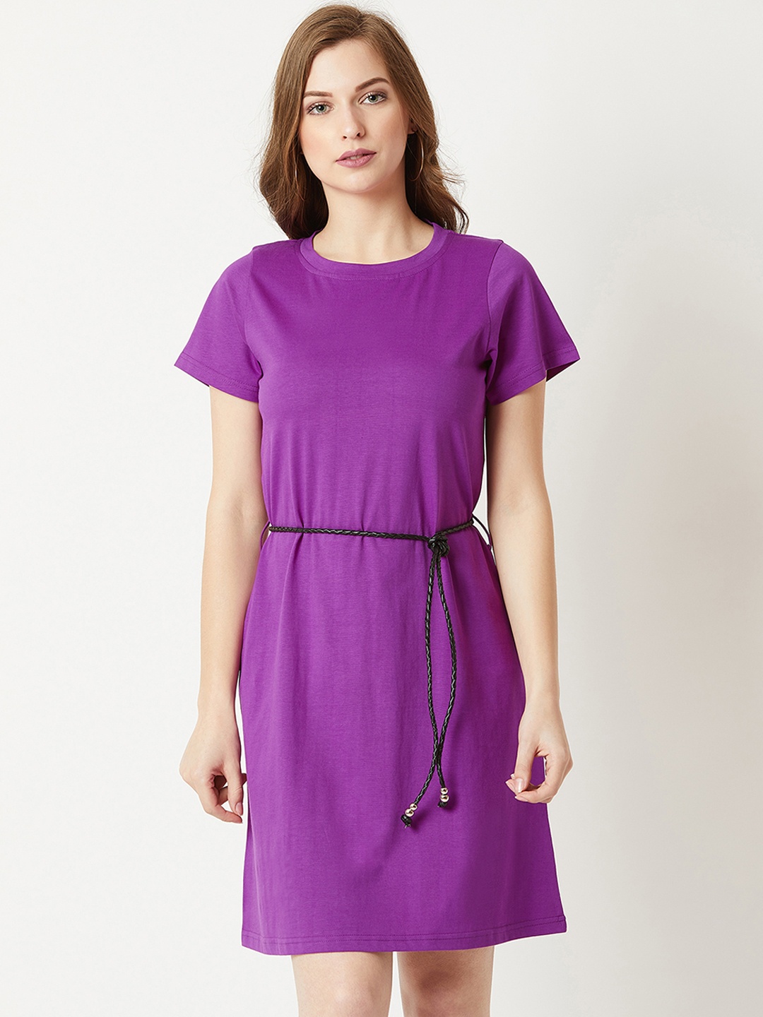 

Miss Chase Women Purple A-Line Dress