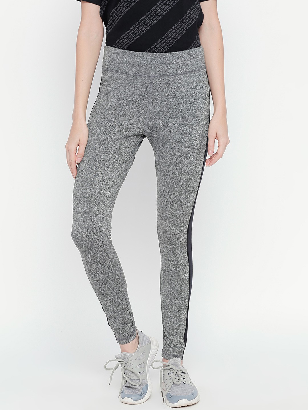 

Ajile by Pantaloons Women Grey Solid Slim Fit Track Pants