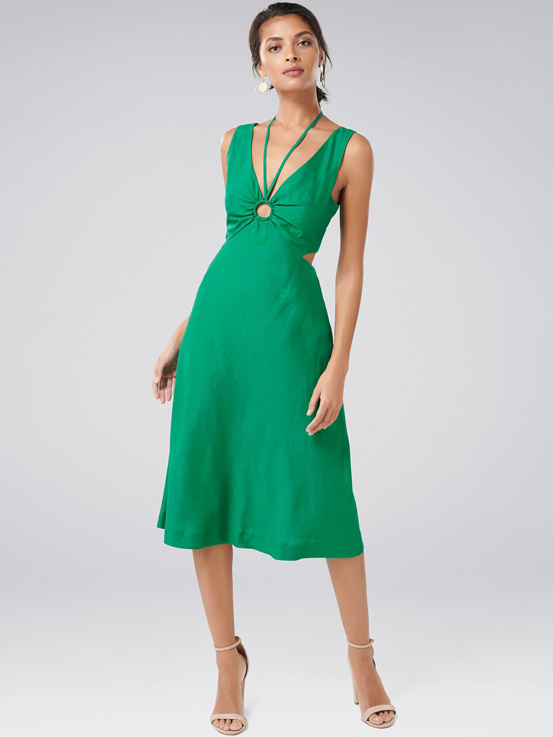 

Forever New Women Green A-Line Dress