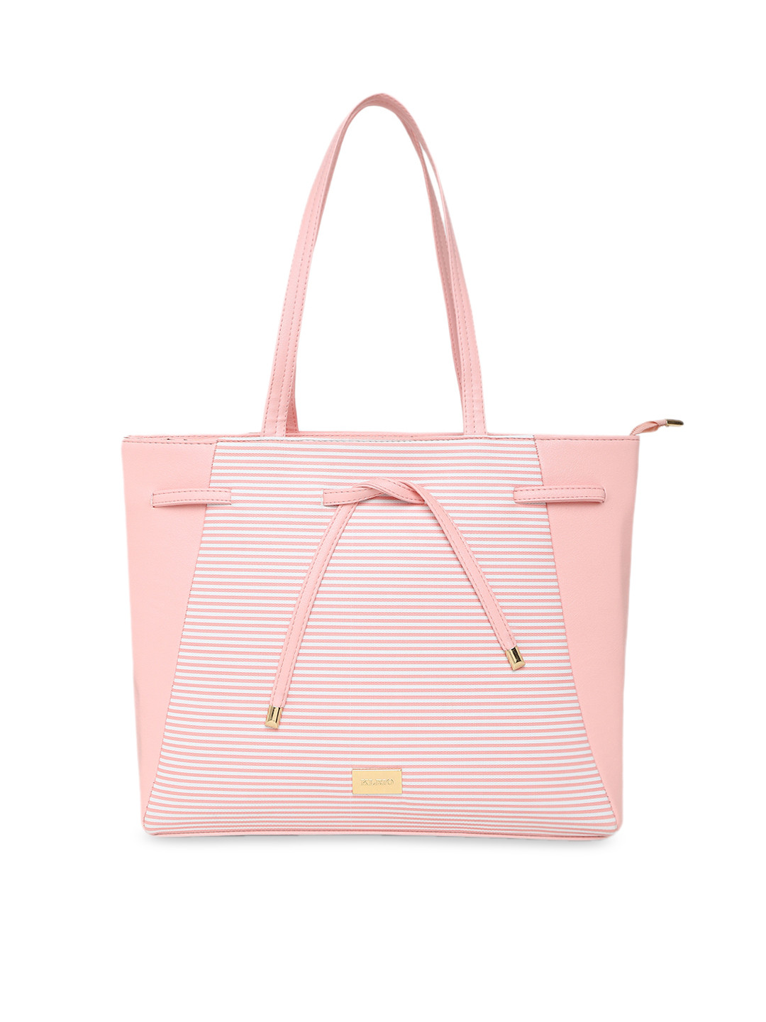 

KLEIO Women Stripe Shoulder Bag, Pink