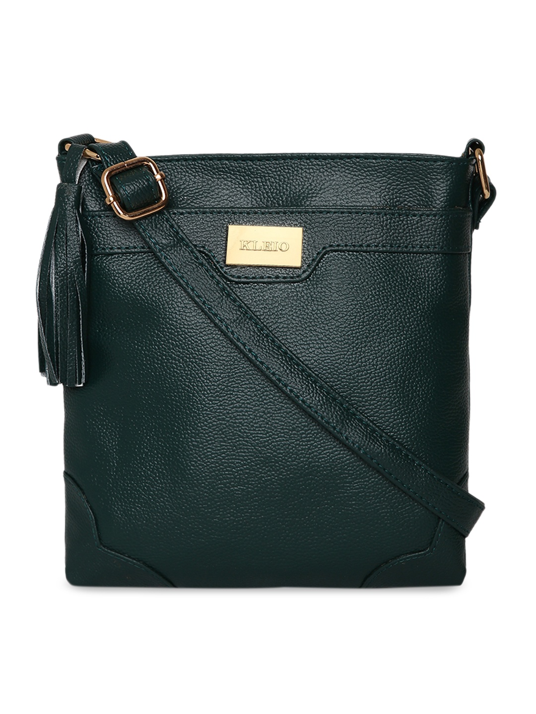 

KLEIO Women Green Multi Compartment Sling Cross Body Bag