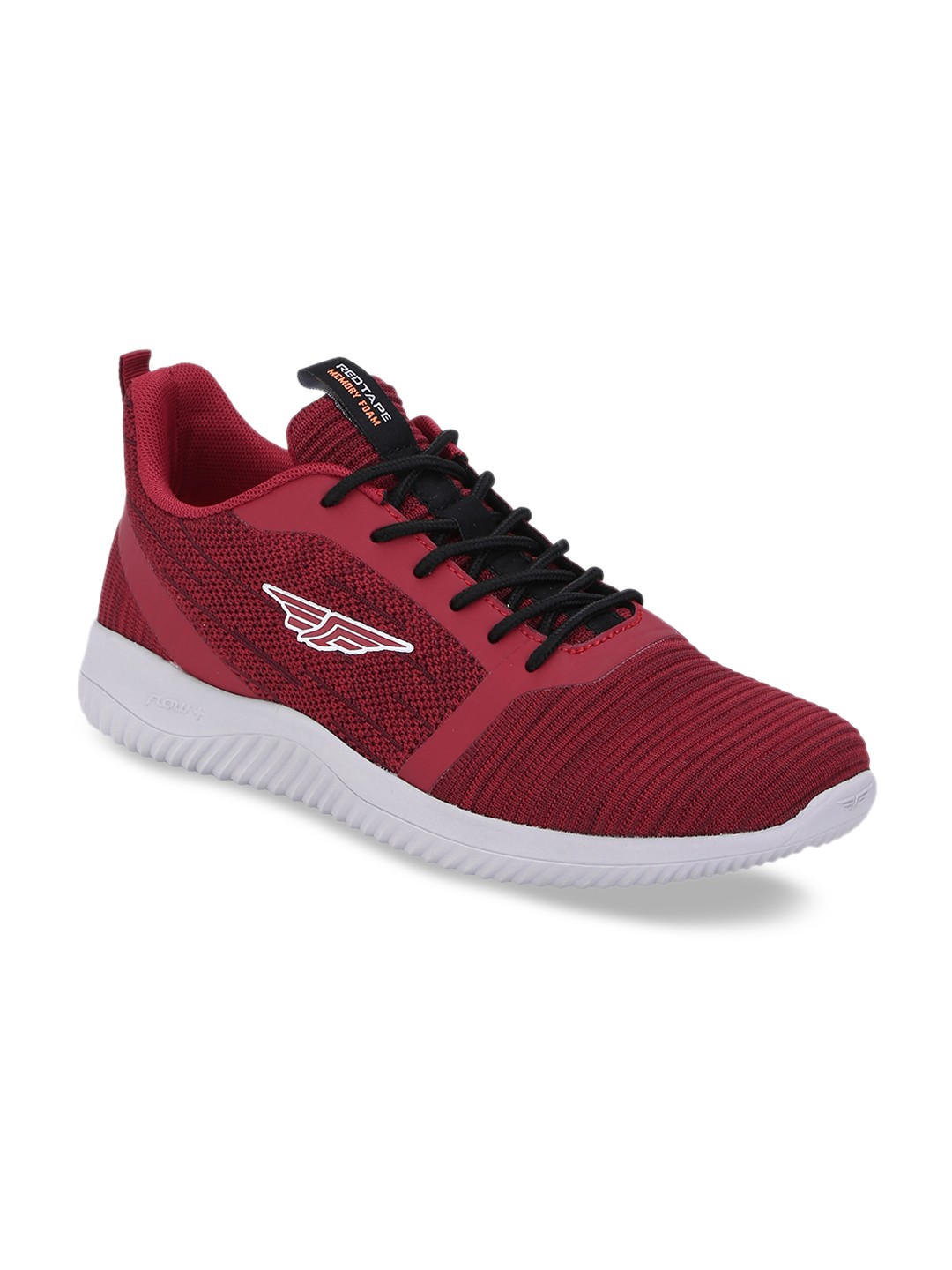 

Red Tape Men Red Textile Walking Shoes