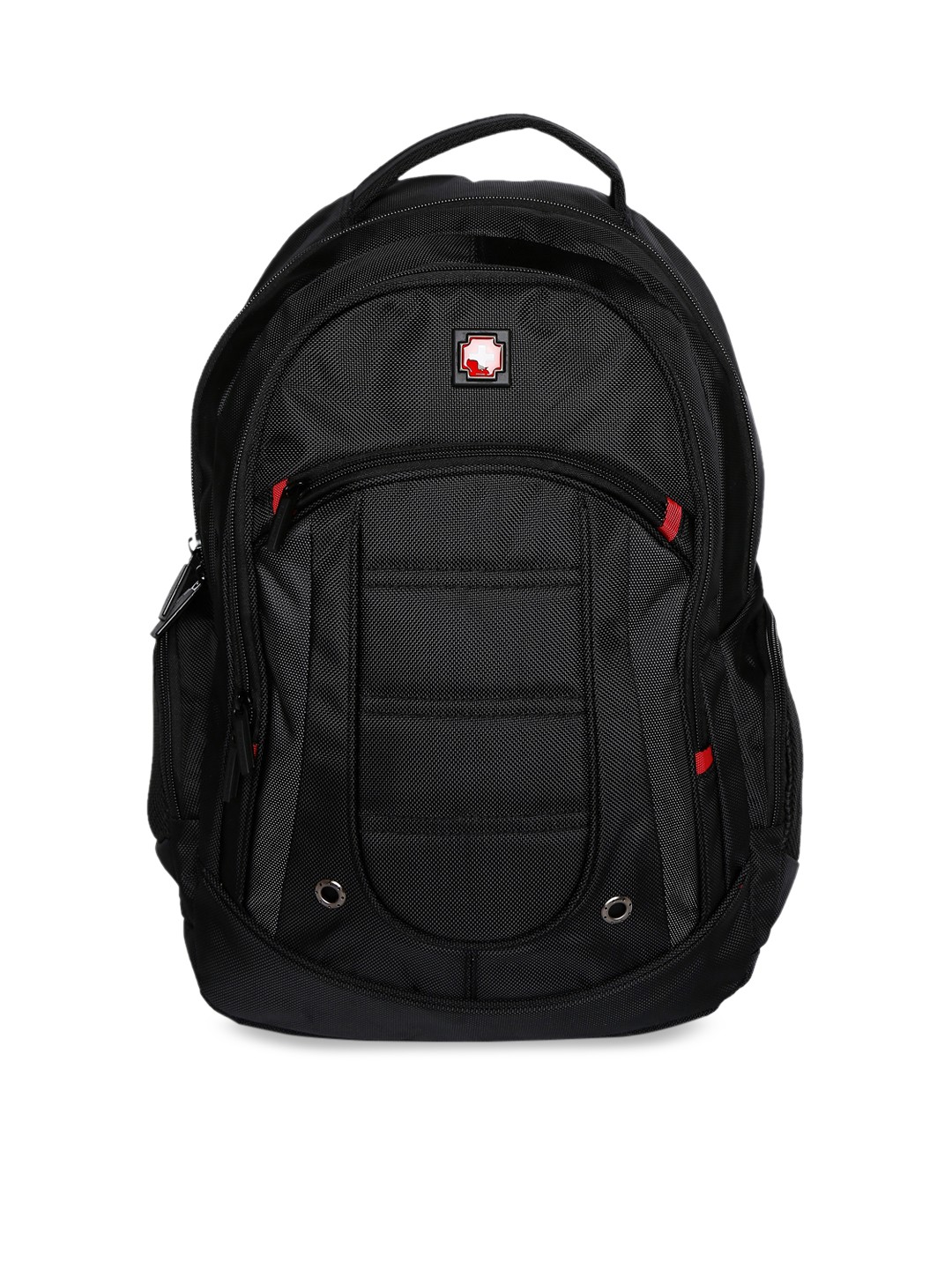 

SWISS BRAND Unisex Ribe Black Solid Backpack