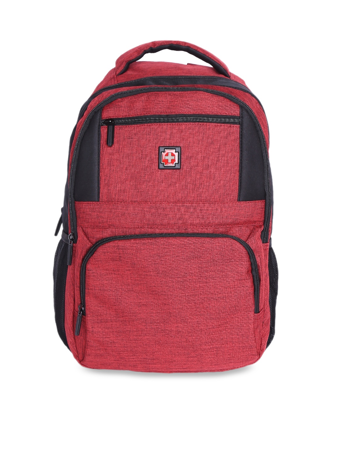 

SWISS BRAND ODENSE Soft Material Medium Size Backpack, Red