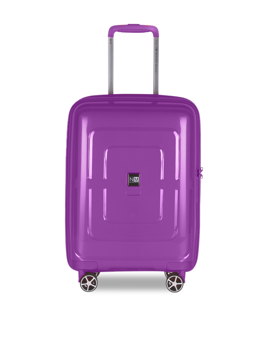 

Nasher Miles Purple Solid Amsterdam Hard-Sided Large Trolley Suitcase