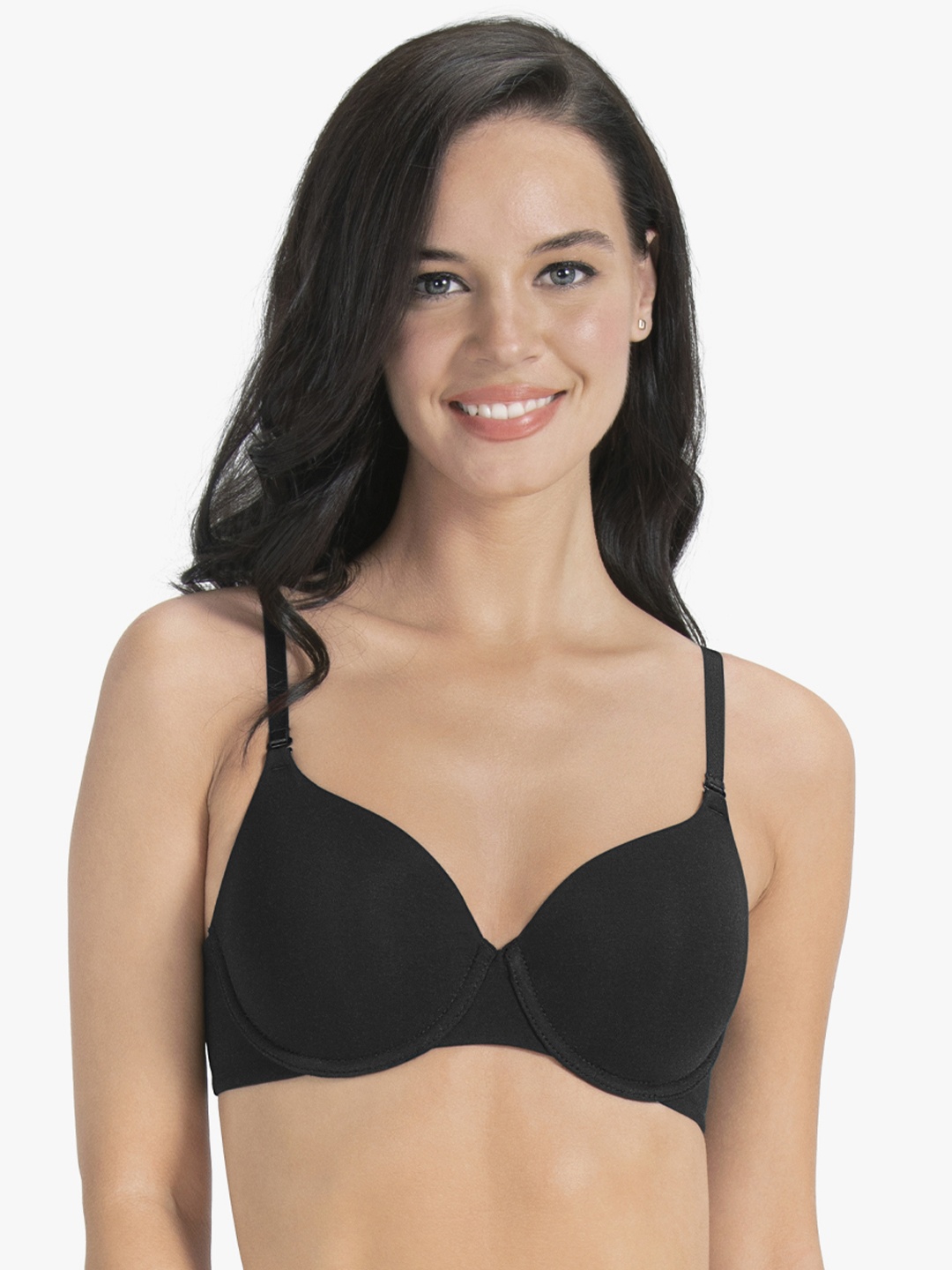 

Amante Solid Padded Wired Signature Cotton T-Shirt Bra 8903129222310, Black