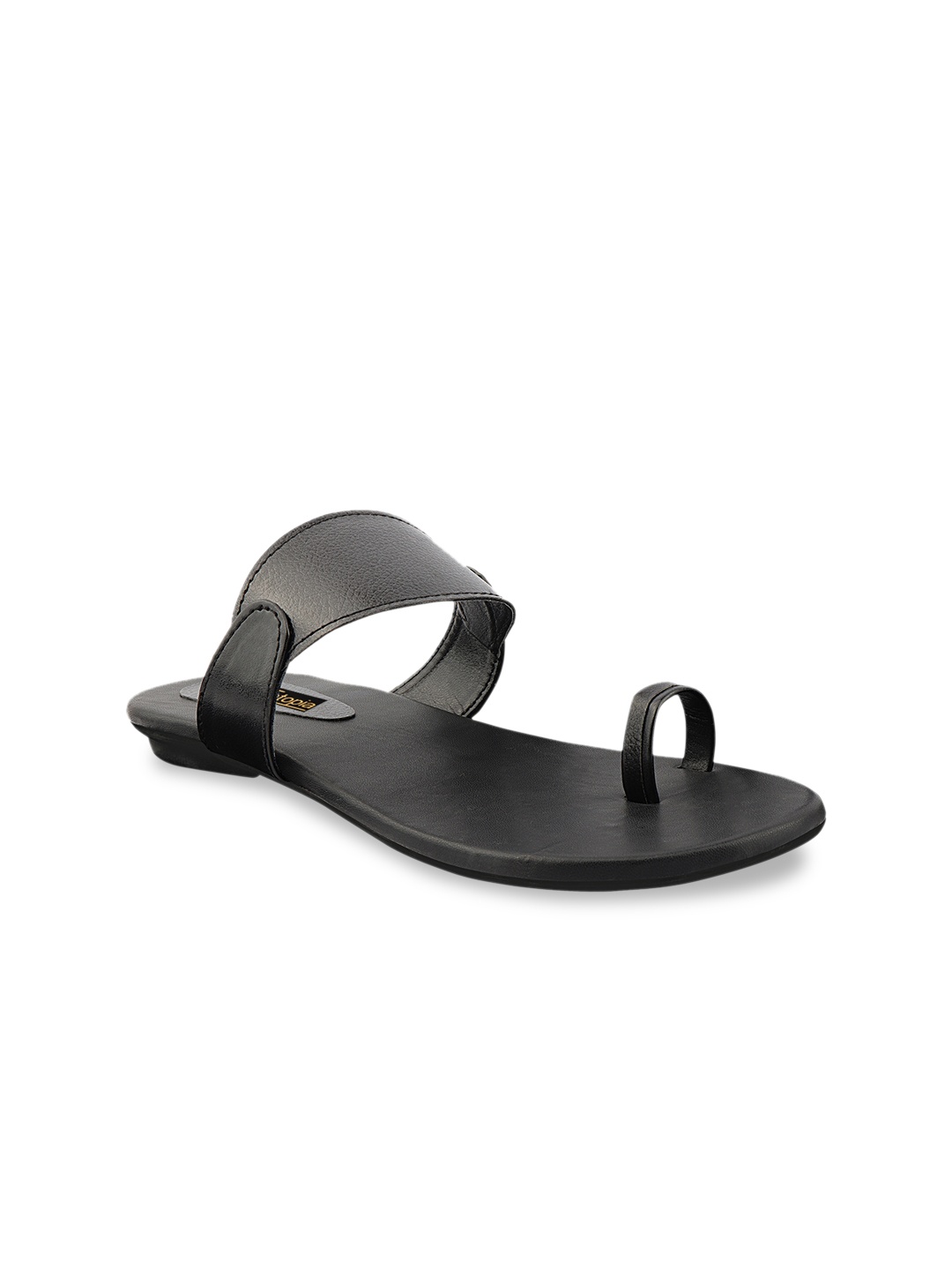 

Shoetopia Women Black Solid One Toe Flats