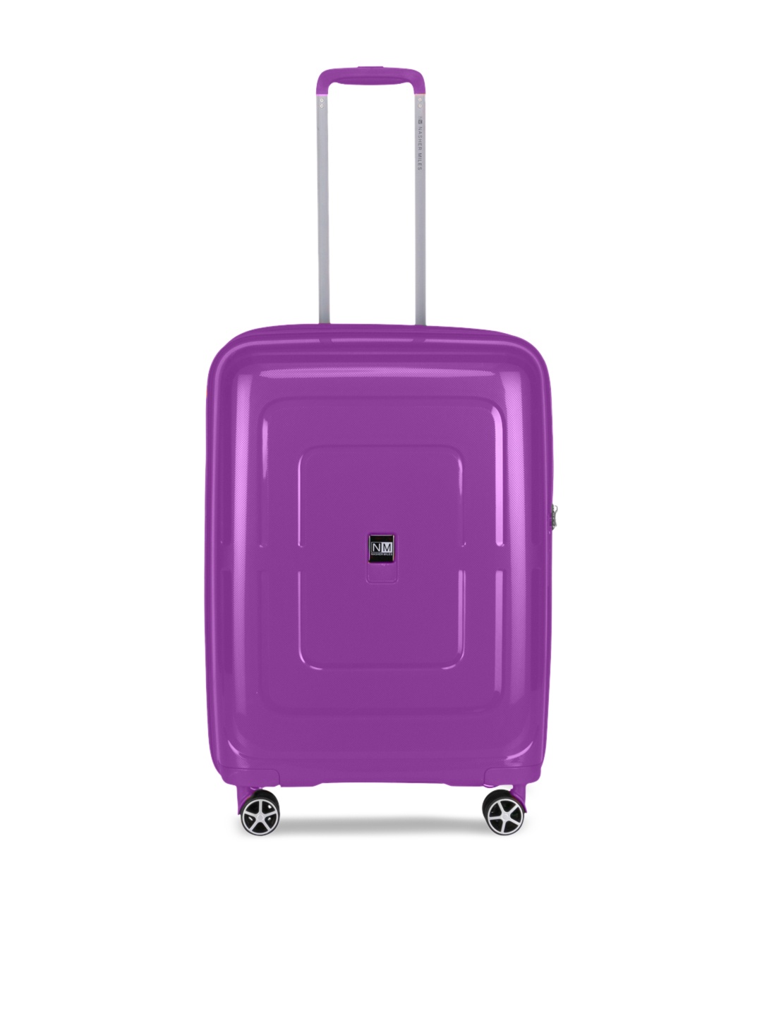 

Nasher Miles Purple Solid Amsterdam Hard-Sided Cabin Trolley Suitcase