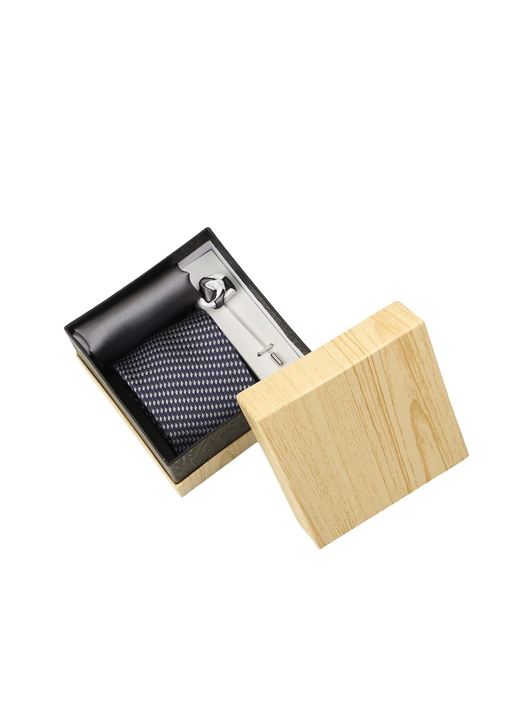 

Alvaro Castagnino Men Grey & Silver-Toned Accessory Gift Set