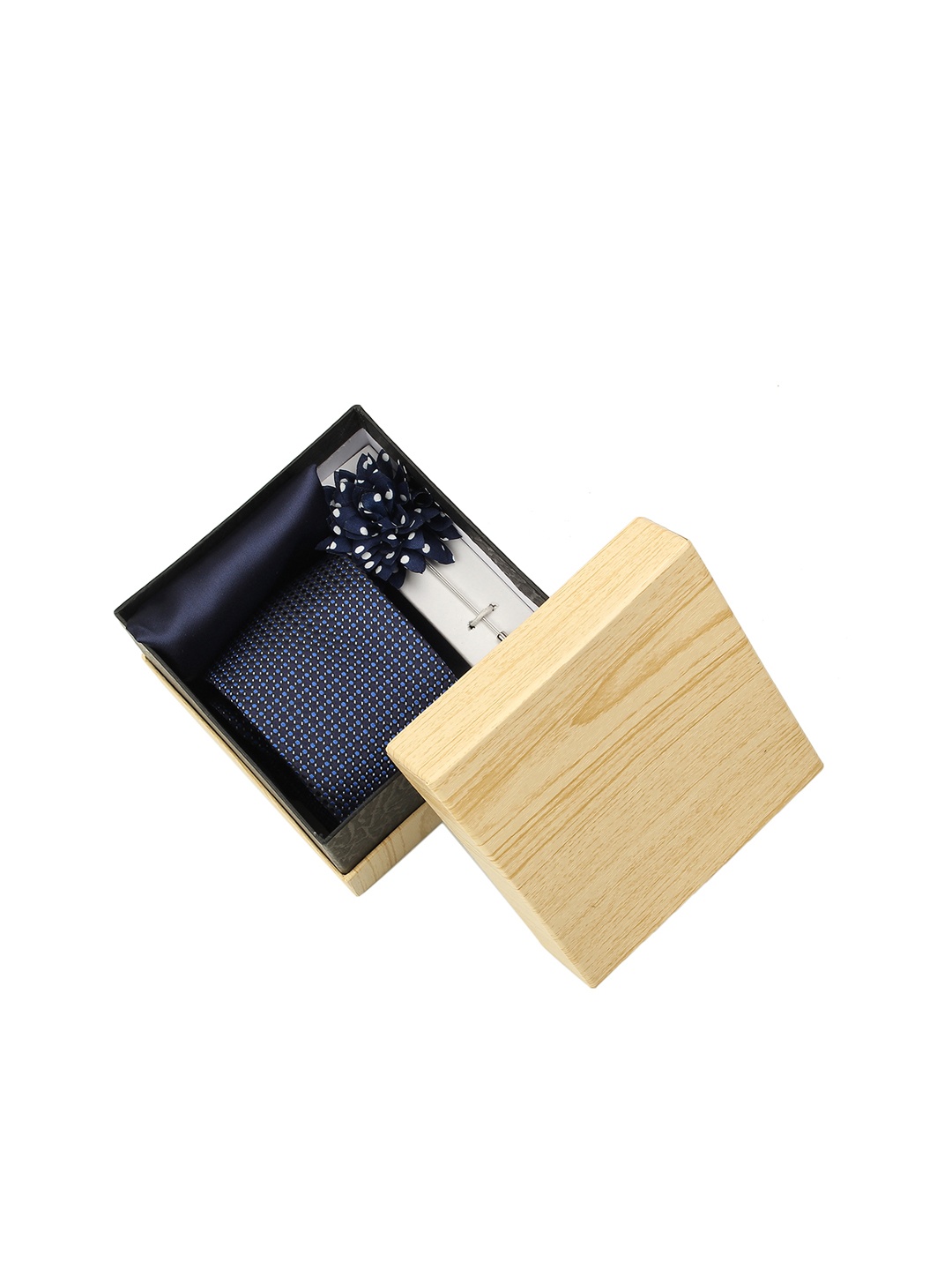 

Alvaro Castagnino Men Blue & Silver-Toned Accessory Gift Set