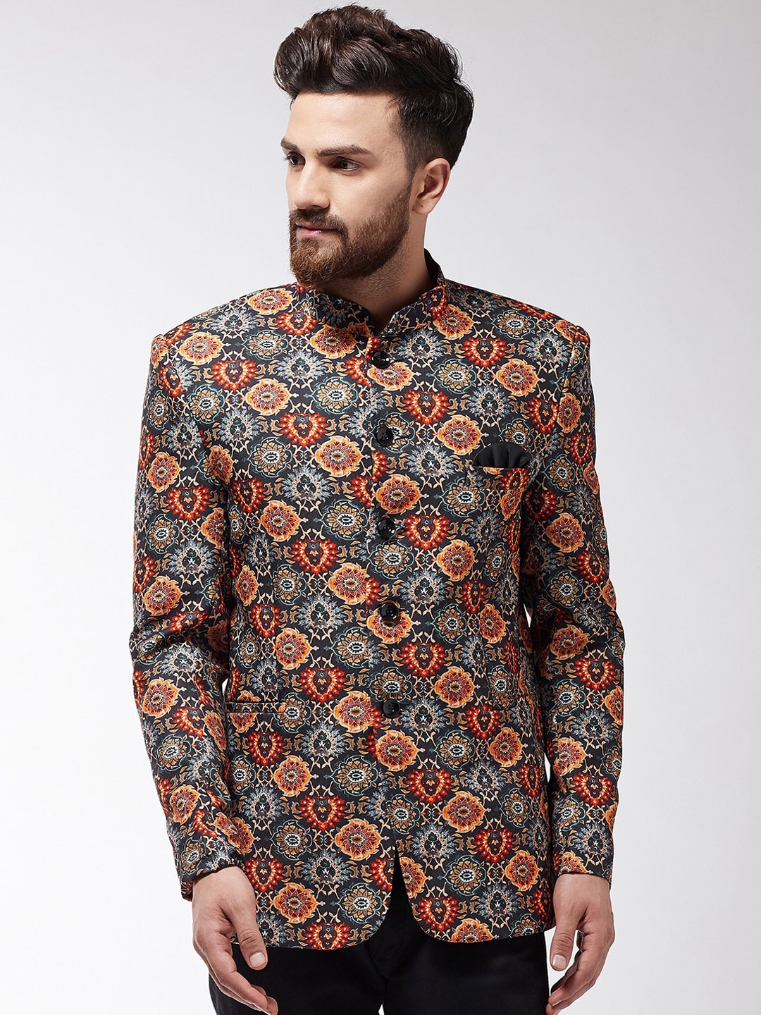 

SOJANYA Men Multicolor Printed Blazer, Multi