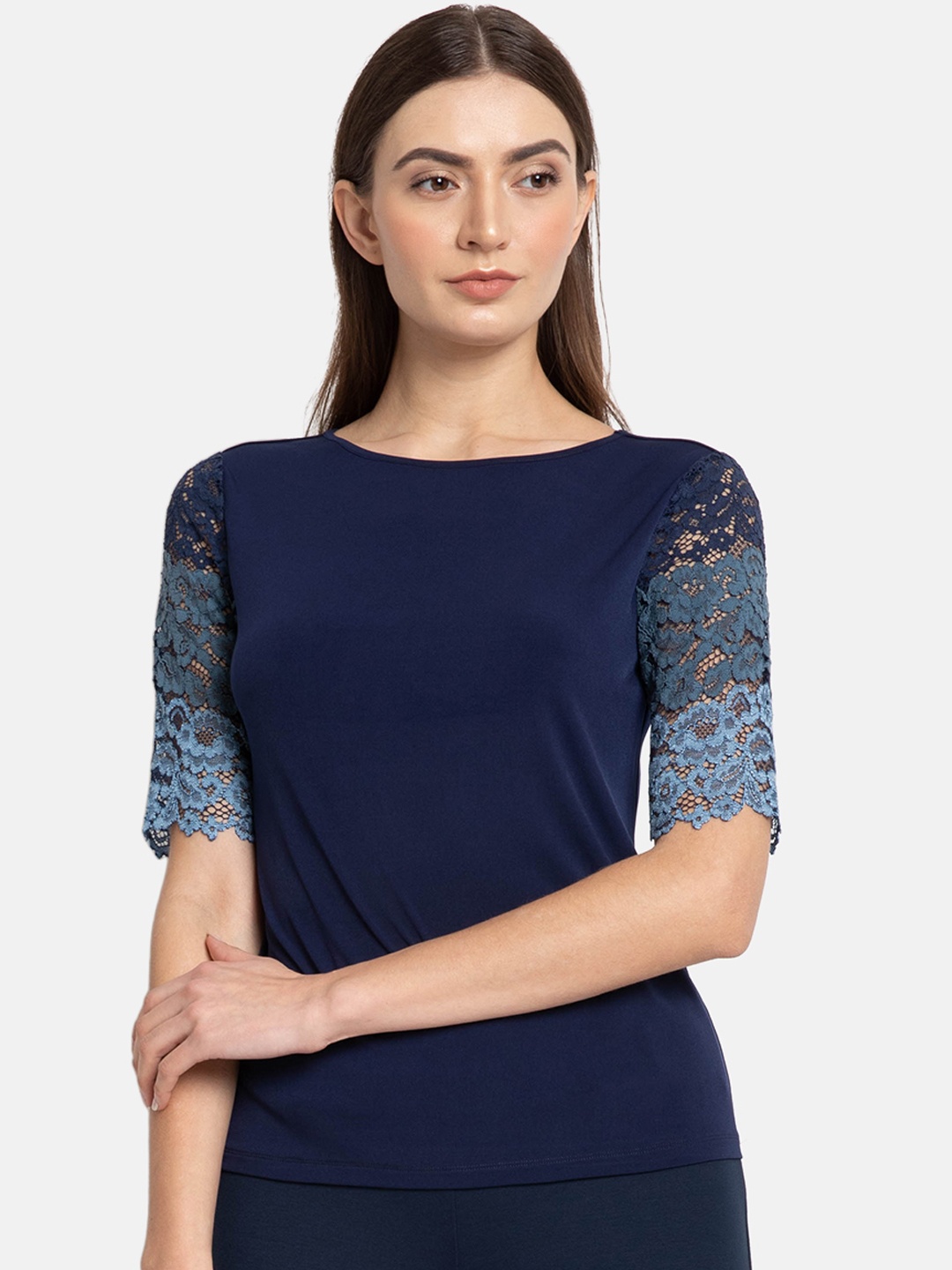 

Kazo Women Blue Solid Top