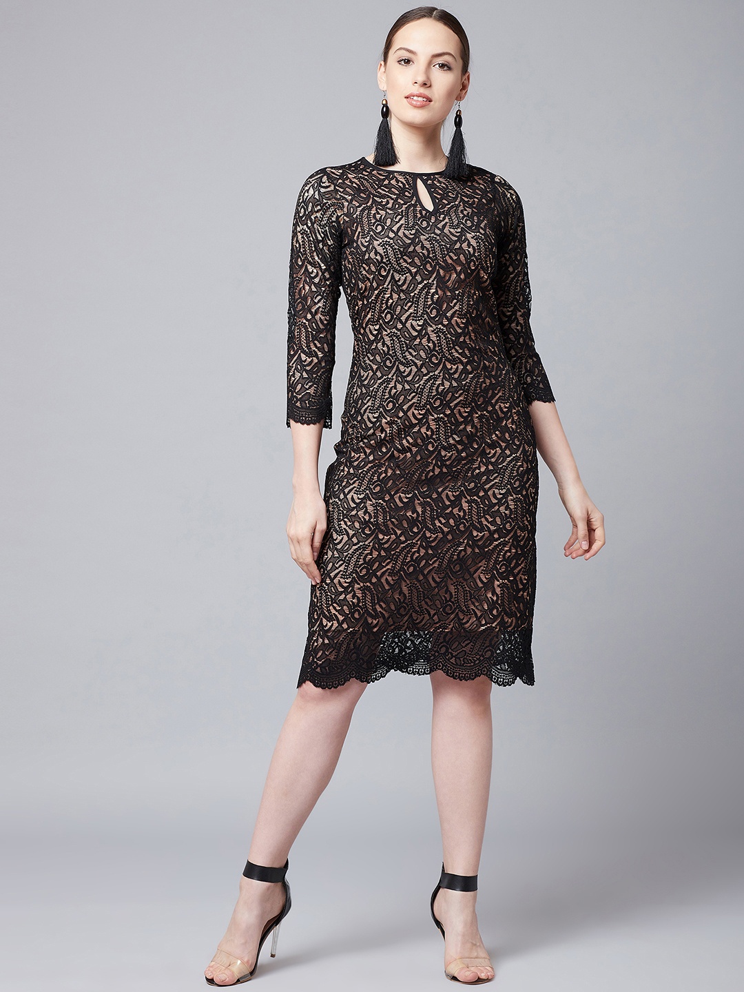 

Athena Women Black Sheath Dress
