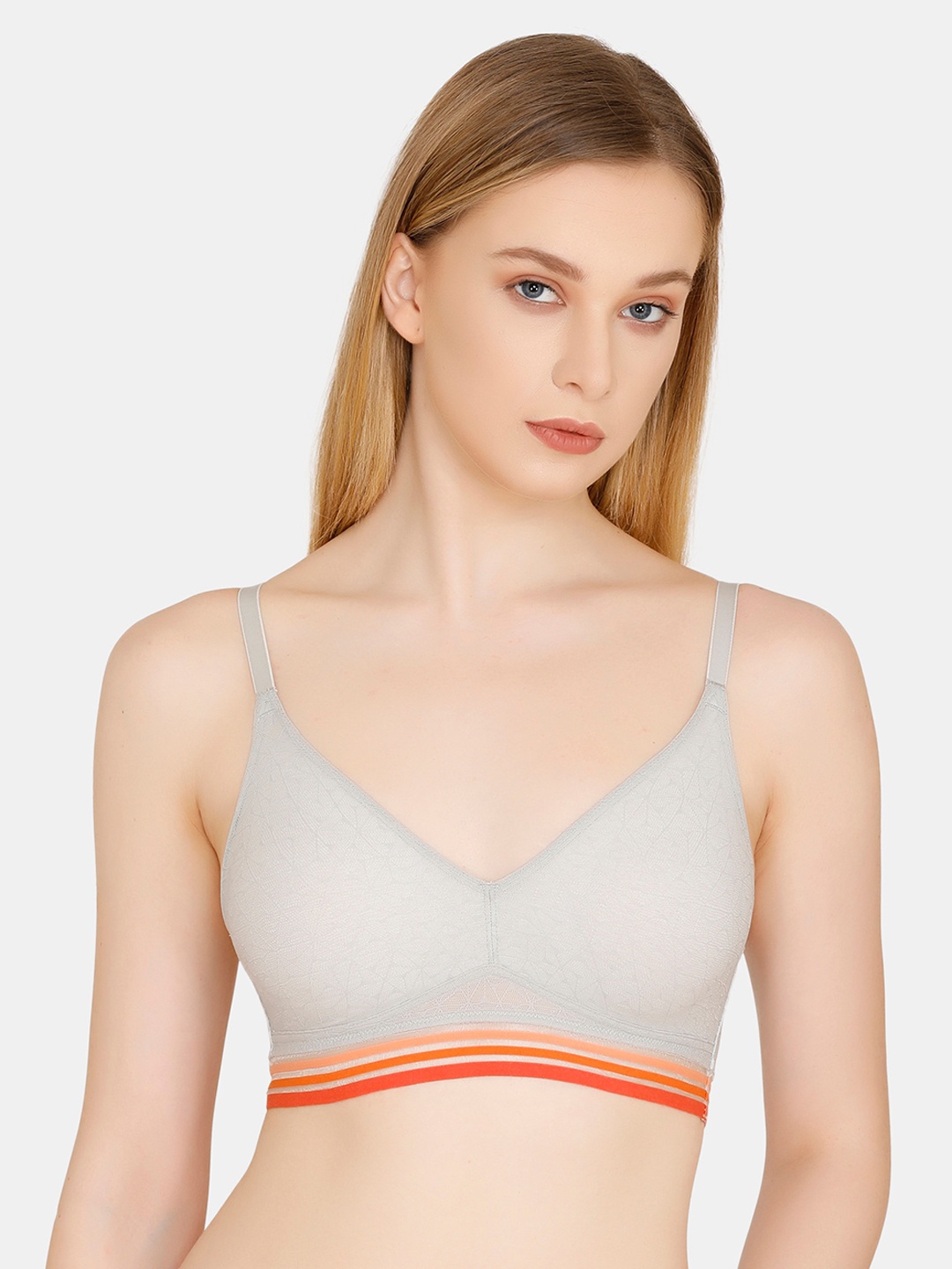 

Zivame Grey Bralette Bra - Half Coverage