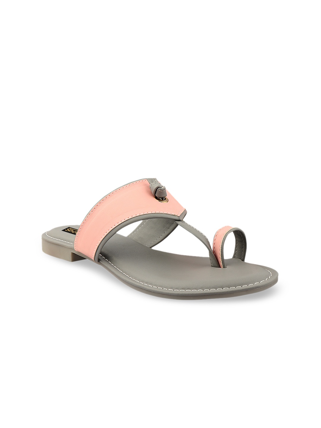 

Shoetopia Women Pink Solid One Toe Flats