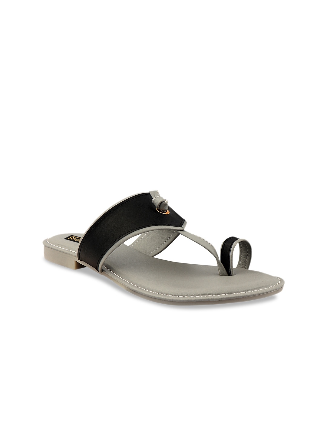 

Shoetopia Women Black Solid One Toe Flats