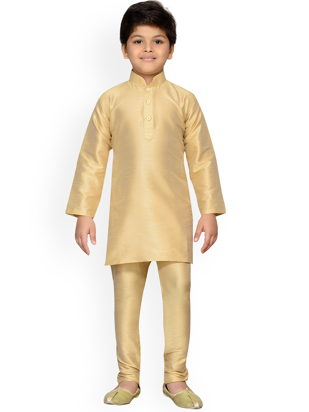 

Kidling Boys Beige Solid Kurta with Pyjamas
