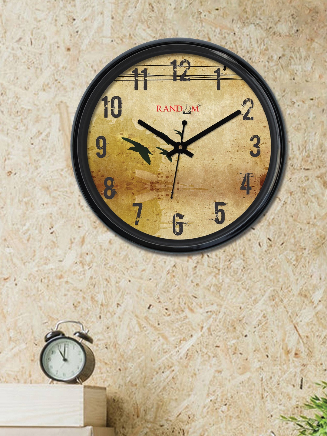 

RANDOM Beige Round Printed Analogue Wall Clock (30cm X 30cm X 2cm)