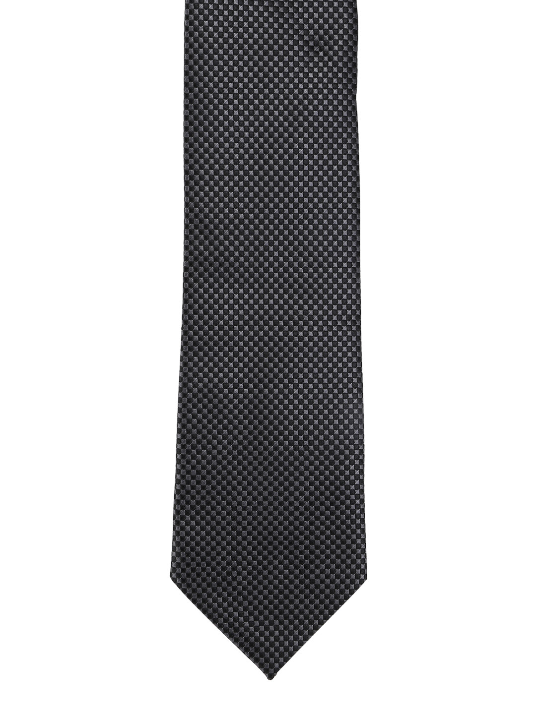 

Calvadoss Grey & Black Woven Design Broad Tie