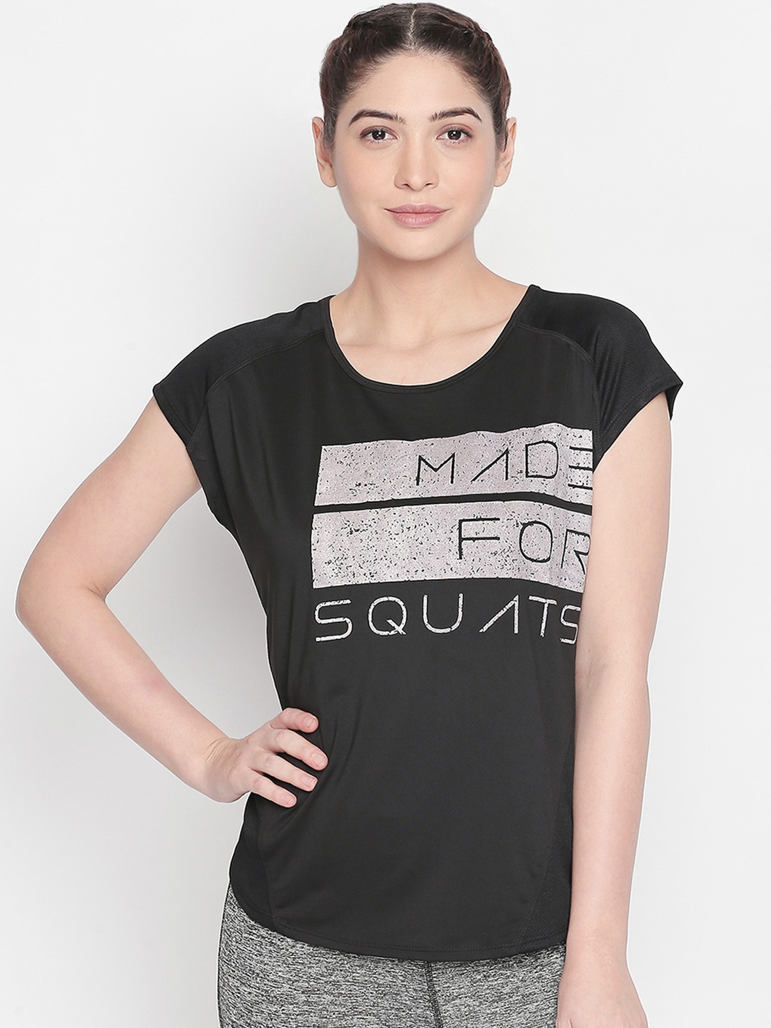 

Ajile by Pantaloons Women Black Printed Top