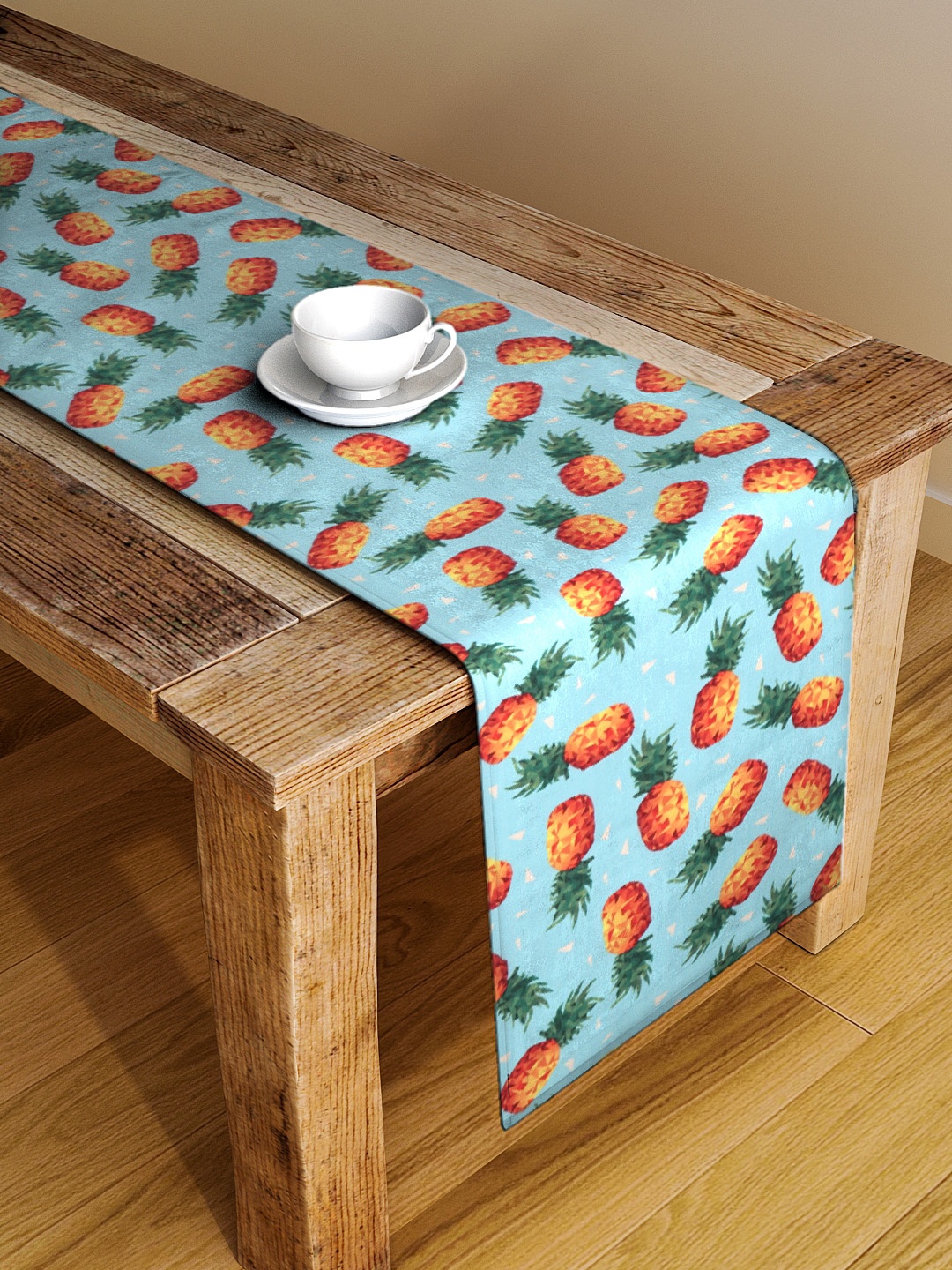 

Alina decor Blue Digitally Printed Table Runner