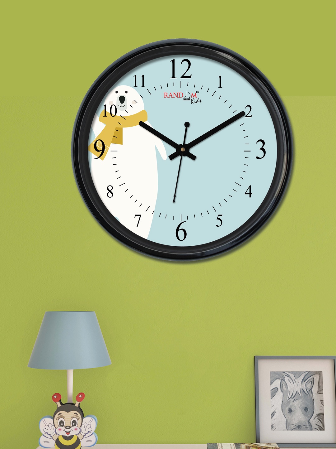 

RANDOM Black Round Printed Analogue Wall Clock