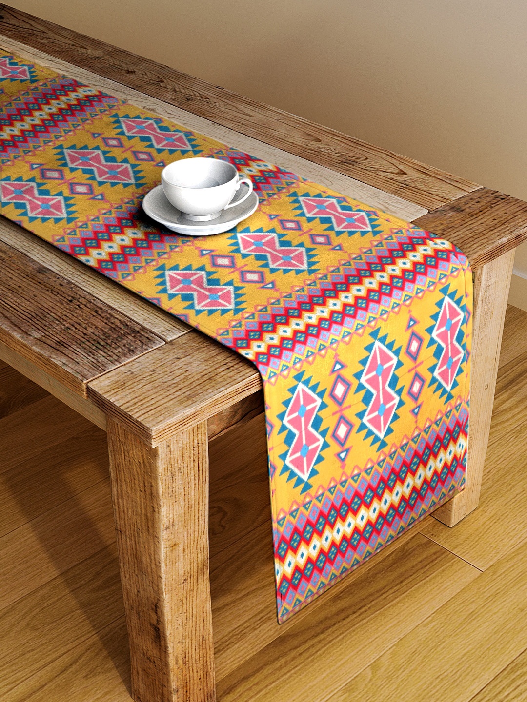 Alina decor Multicoloured Digitally Printed Table Runner, Multi