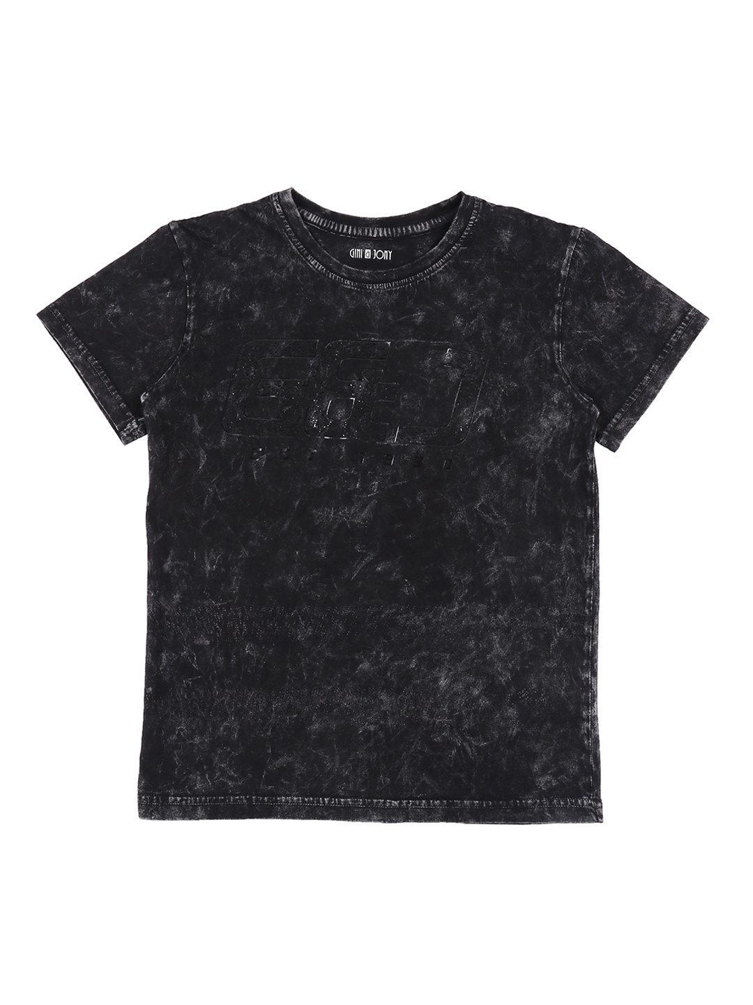 

Gini and Jony Boys Black Printed Round Neck T-shirt