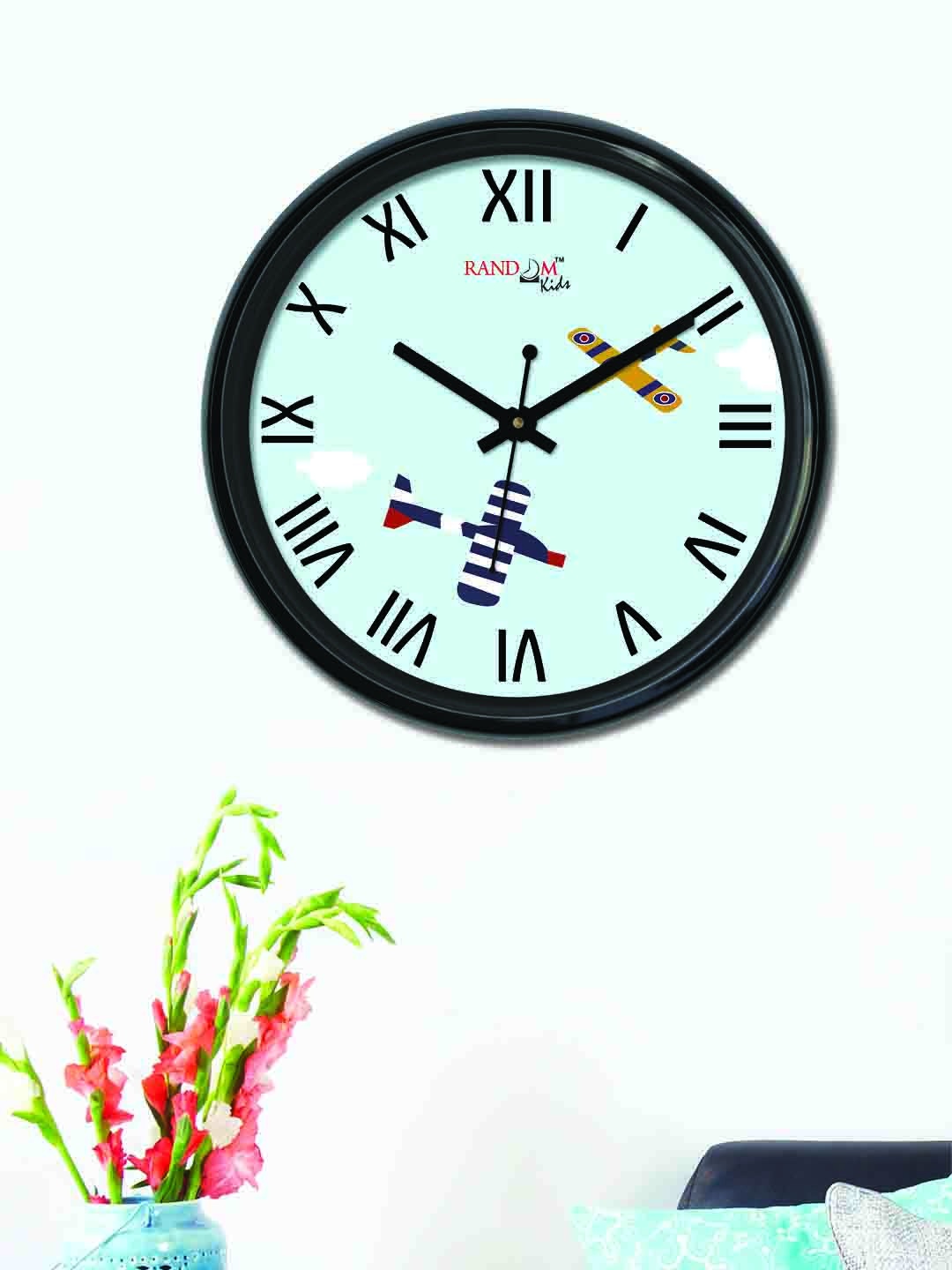 

RANDOM Blue Round Printed Analogue Wall Clock