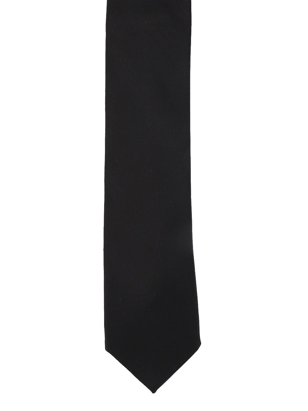 

Calvadoss Black Solid Broad Tie