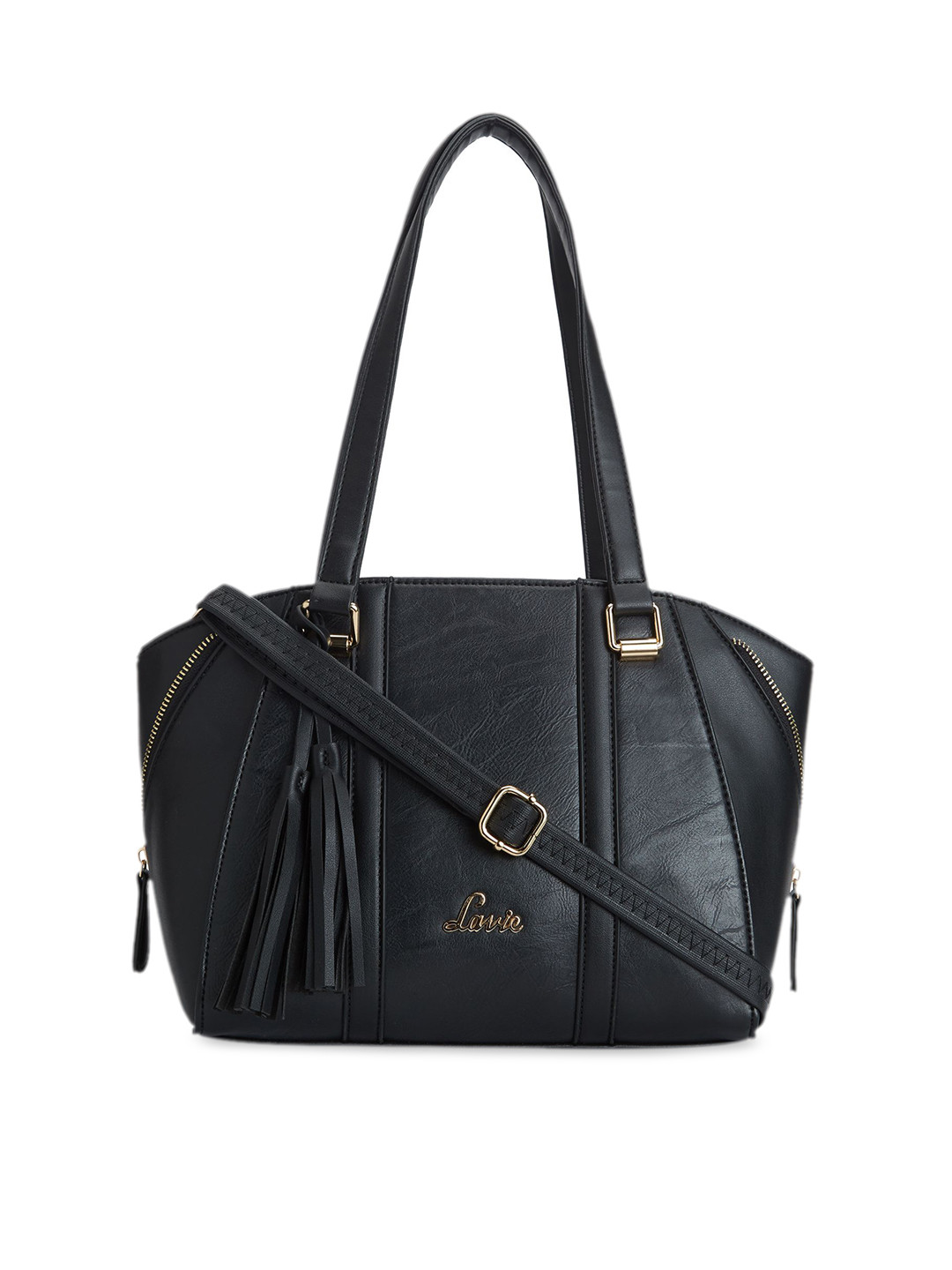 

Lavie Black Solid Shoulder Bag