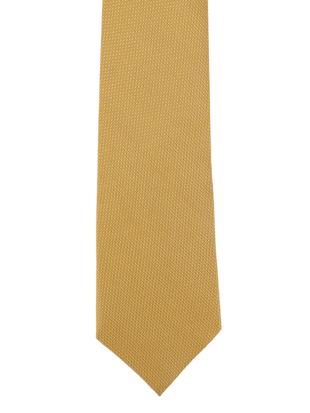 

Calvadoss Mustard Yellow Woven Design Broad Tie
