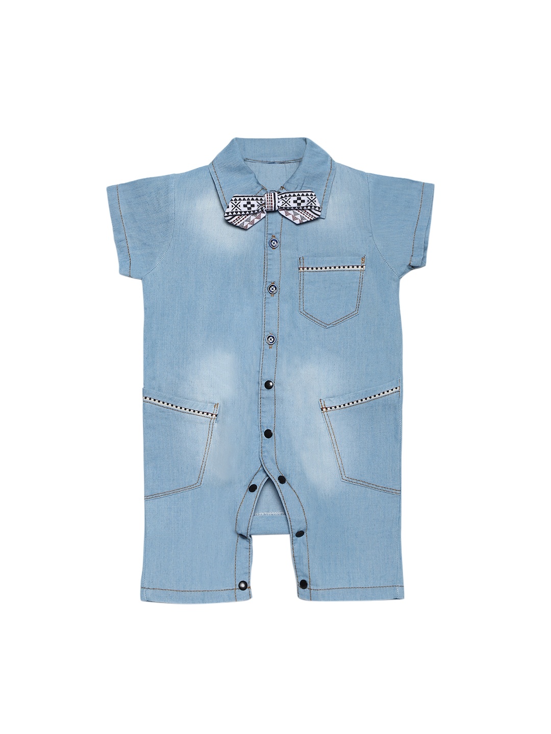 

AJ DEZINES Boys Blue Romper