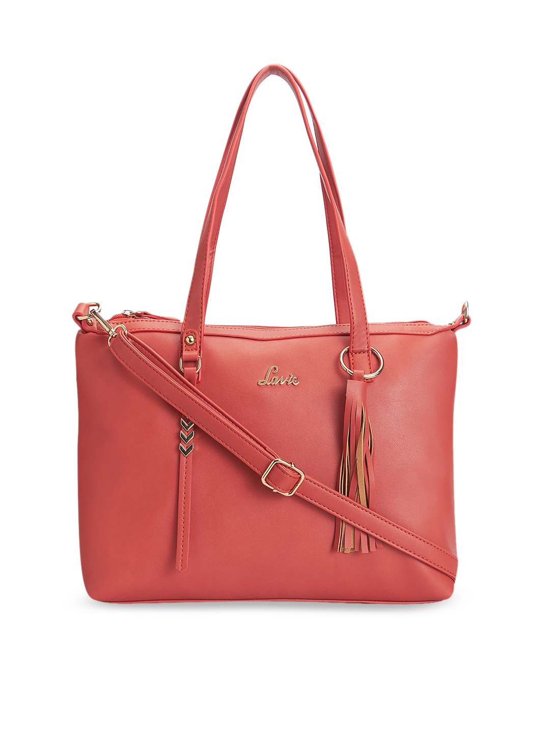 

Lavie Women Orange Solid Shoulder Bag