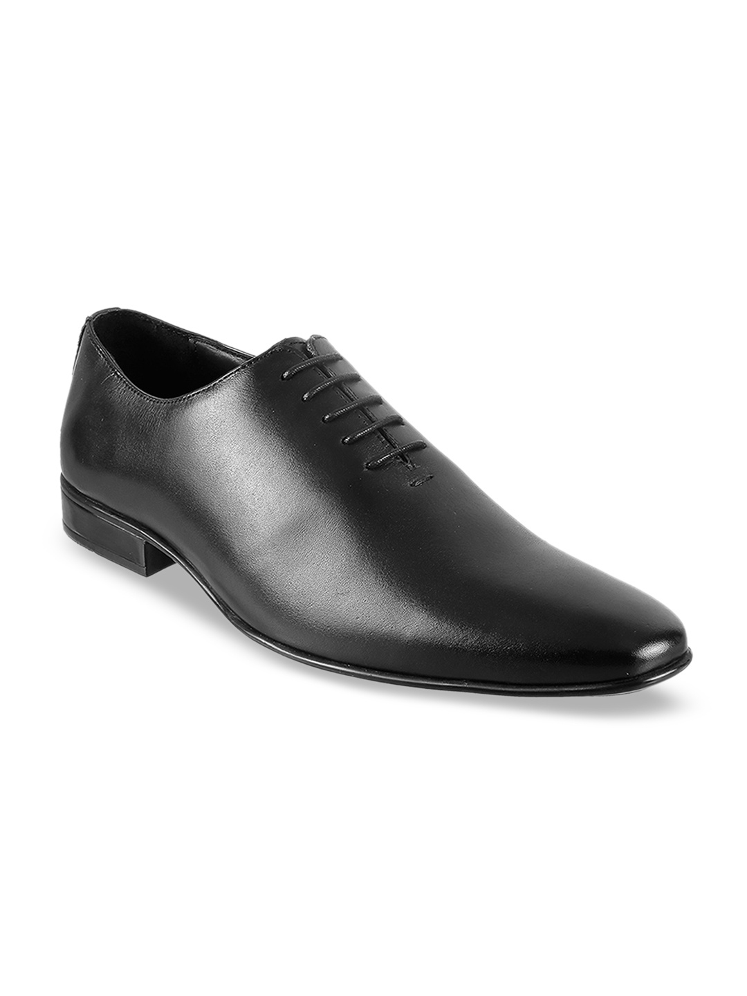 

Mochi Men Black Leather Formal Oxfords
