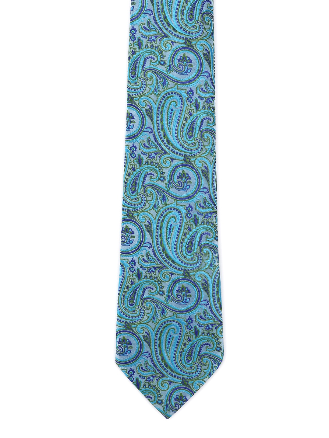 

Calvadoss Blue Woven Design Broad Tie