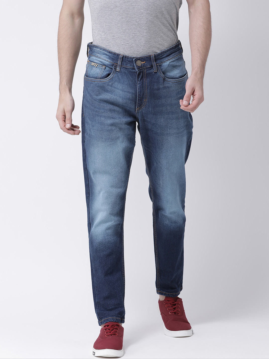 

Club York Men Blue Slim Fit Mid-Rise Clean Look Stretchable Jeans