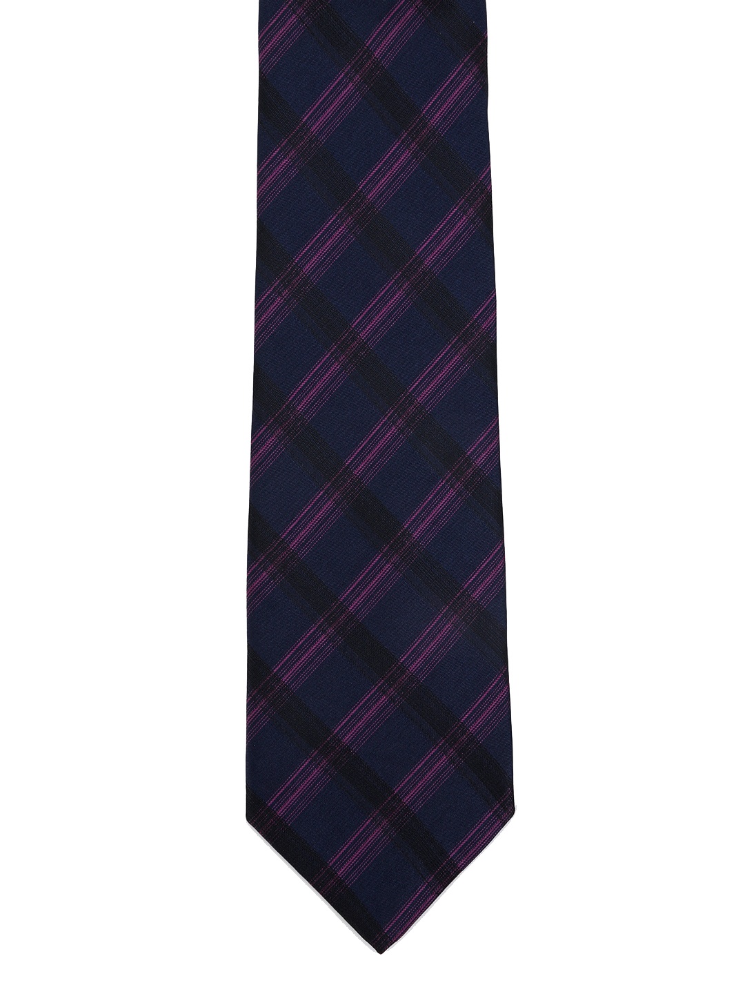 

Calvadoss Men Blue & Pink Checked Broad Tie