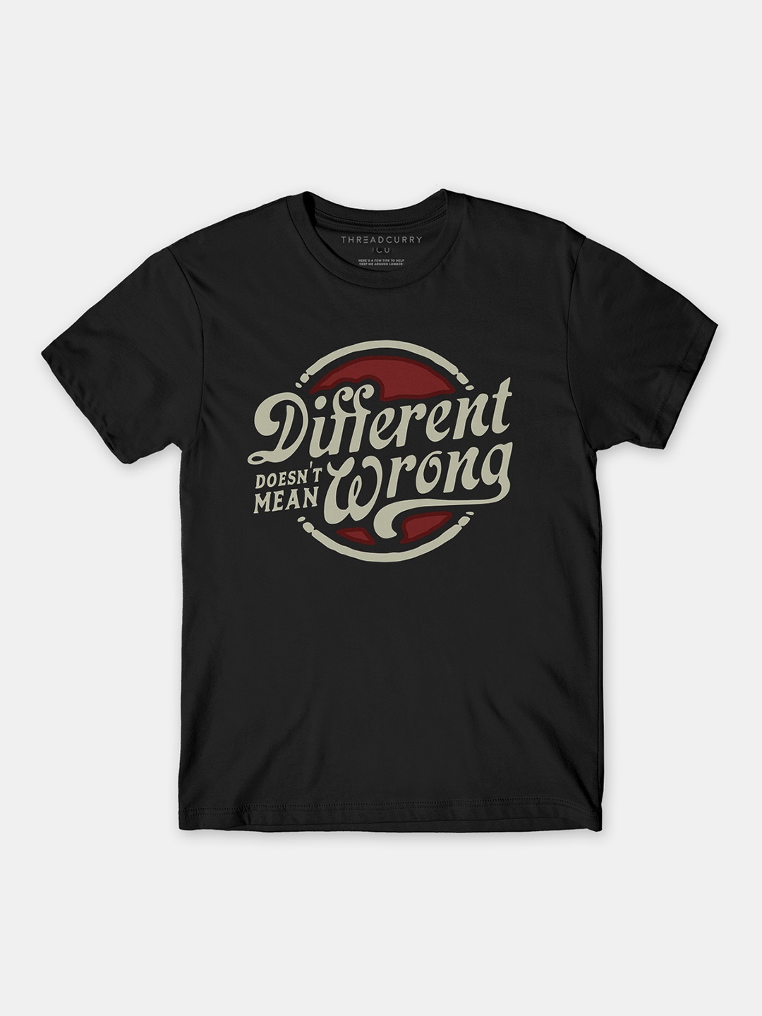 

THREADCURRY Boys Black Motivational Quote Print Tshirt