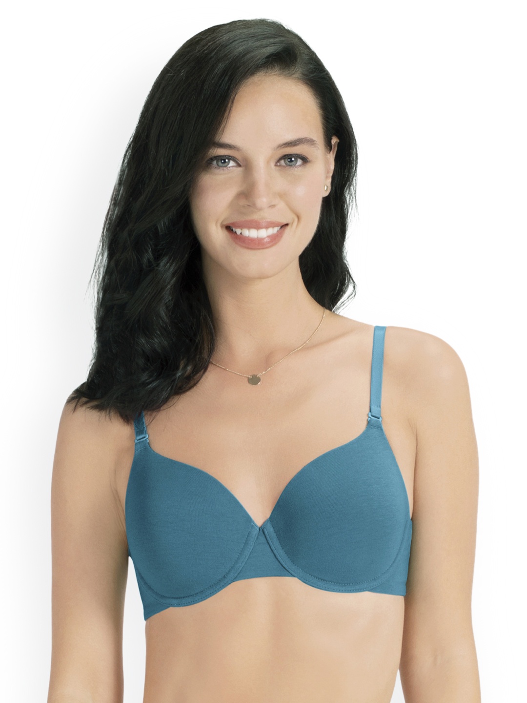 

Amante Solid Padded Wired Signature Cotton T-Shirt Bra - 8903129222464, Blue