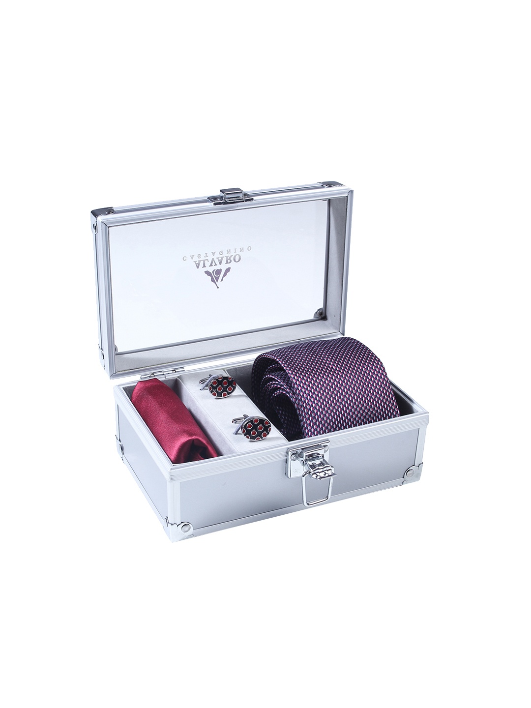 

Alvaro Castagnino Men Purple & Maroon Accessory Gift Set