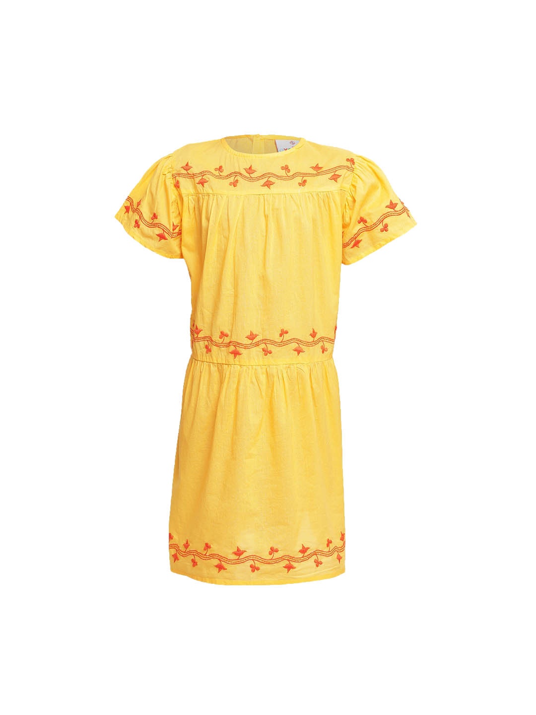 

Oxolloxo Girls Yellow Embroidered Tunic