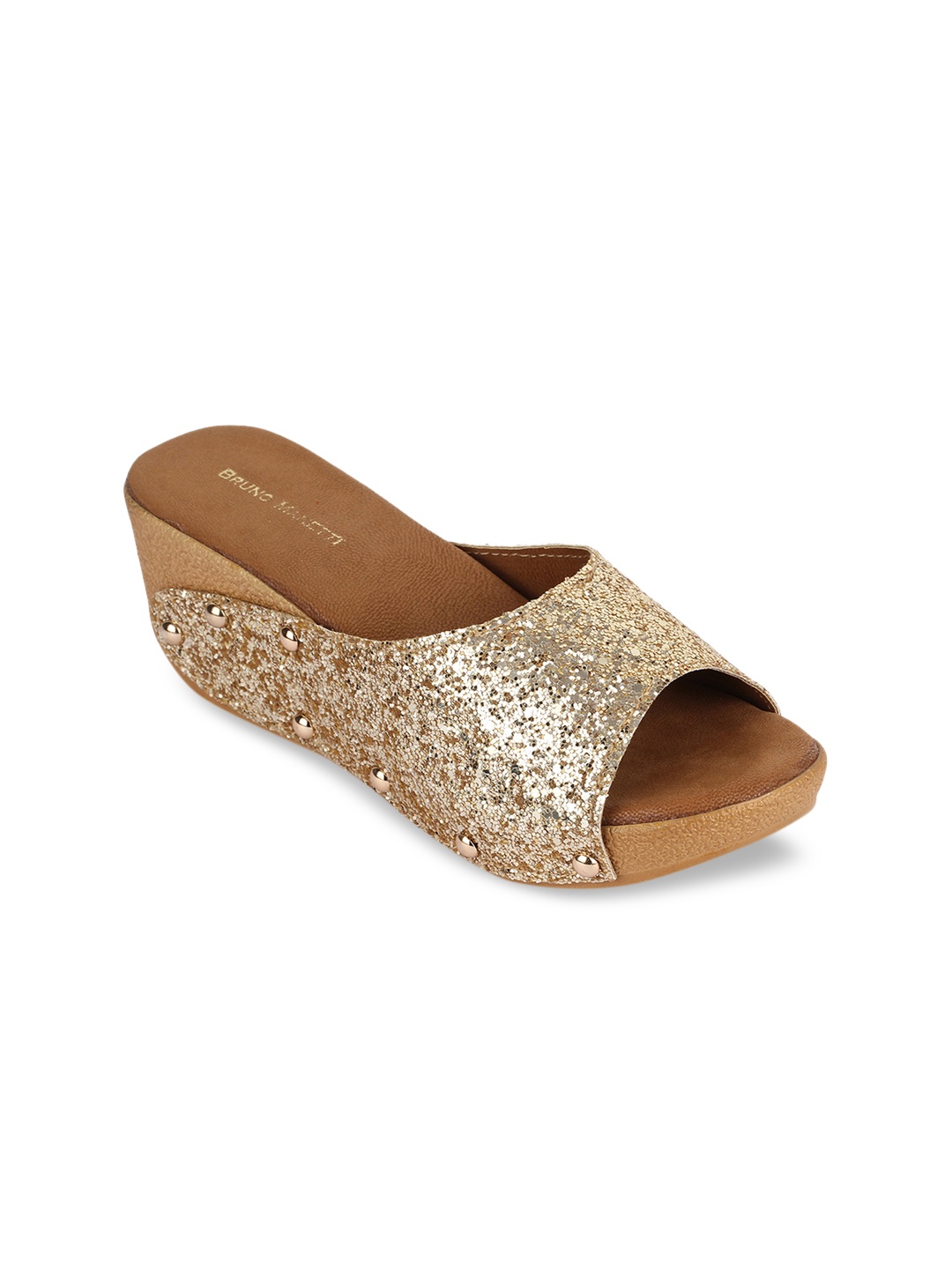 

Bruno Manetti Women Gold-Toned Solid Heels