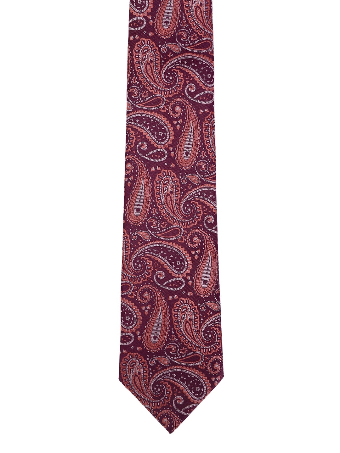 

Calvadoss Mauve Woven Design Broad Tie