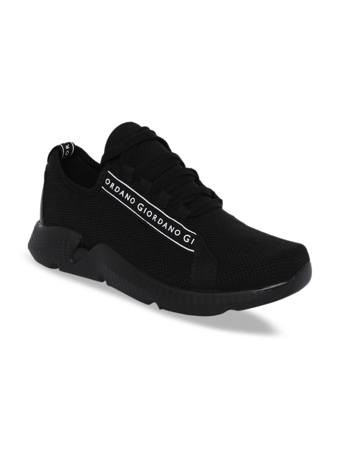 GIORDANO Men Black Mesh Running Shoes