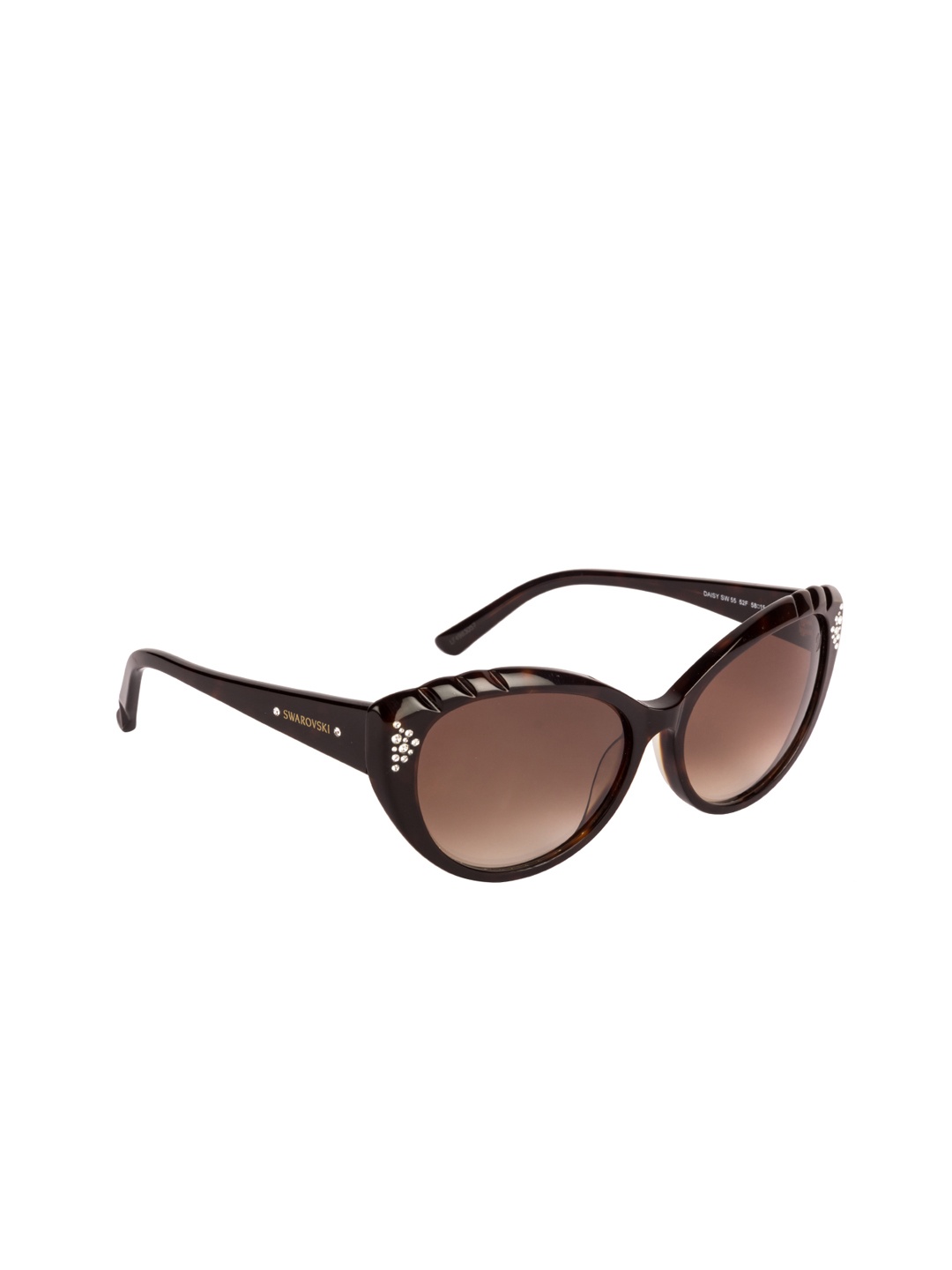

SWAROVSKI Women Cateye Sunglasses SK0055 58 52F, Brown