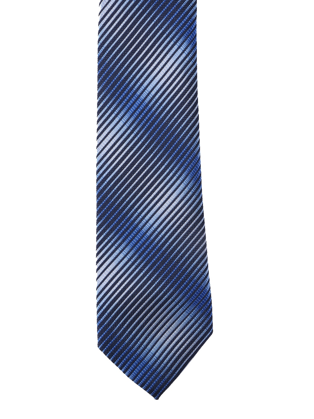 Calvadoss Blue & Grey Striped Broad Tie