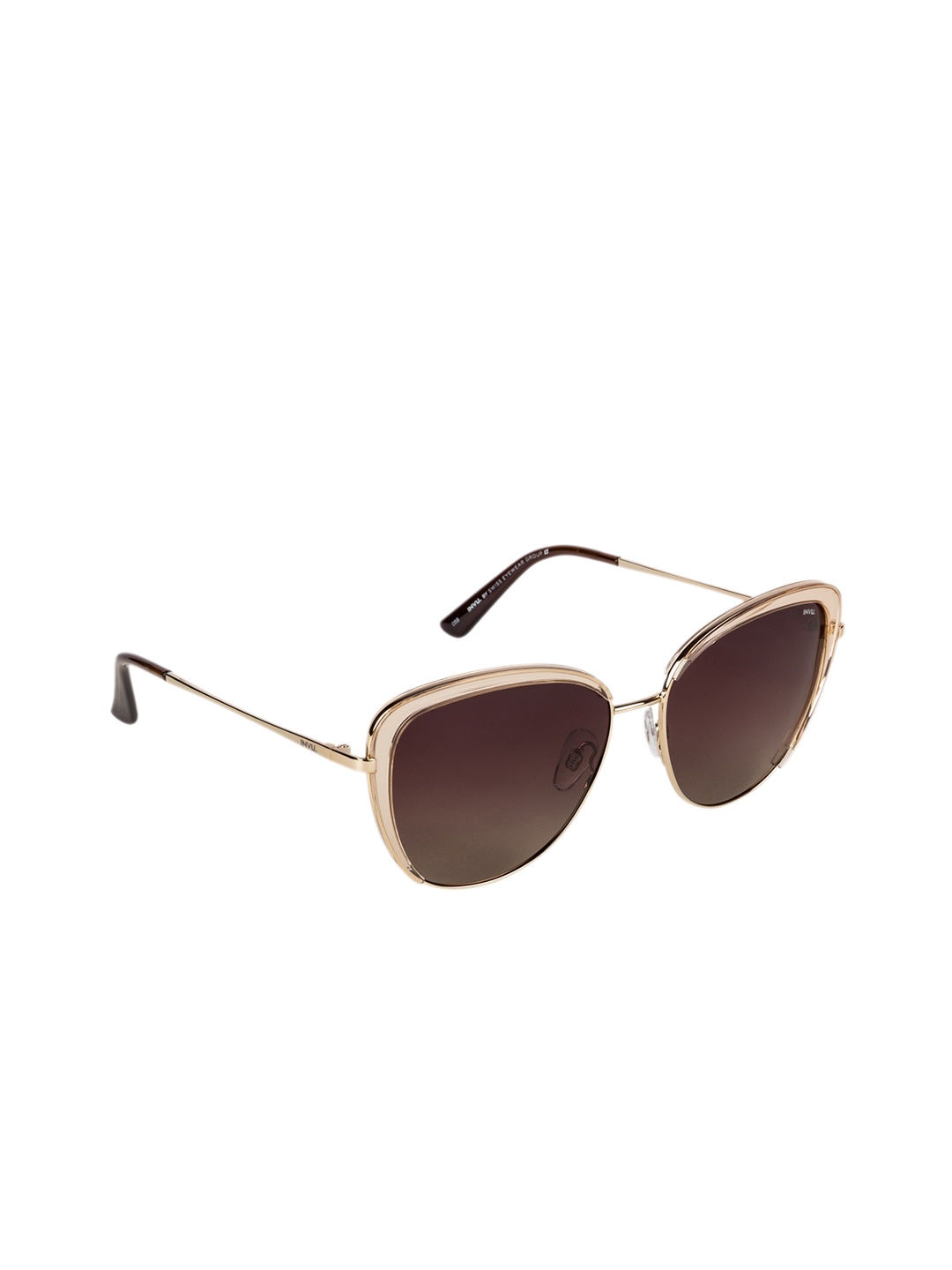 

INVU Women Cateye Sunglasses B1913B, Brown