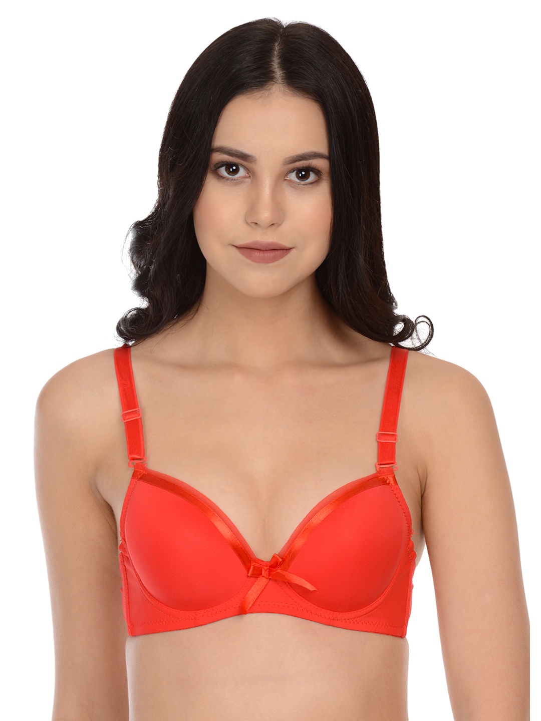 

mod & shy Red Solid Underwired Heavily Padded Push-Up Bra MS02