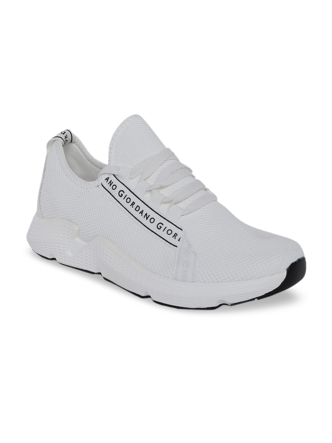 

GIORDANO Men White Mesh Running Shoes